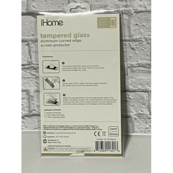 iHome Tempered Glass Screen Protector for iphone 8,7, 6, 6s GOLD NEW - Picture 4 of 4